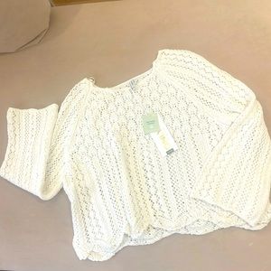New crochet white top ONLY brand